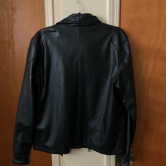 MARC ECKO CUT & SEW LEATHER JACKET DEADLY THREADS - Picture 3 of 4